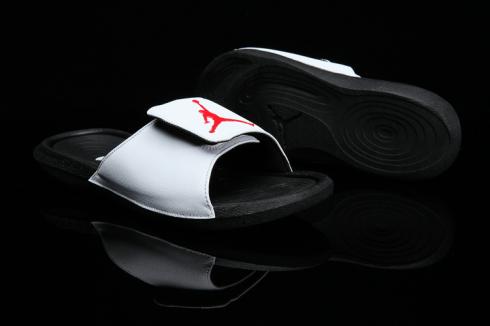 Nike Jordan Hydro 6 preto branco vermelho masculino sandália chinelos 881473-101