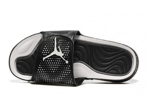 Air Jordan Hydro Retro 5 Black White Slide Sandals, copate 820257-011