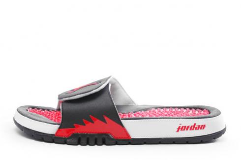 Nike Air Jordan Hydro V Retro Miesten Tohvelit Musta Tuli Punainen Valkoinen 555501-002