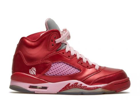 Air Jordan 5 Retro Gg Valentinstag Pink Ion Gym Red 440892-605