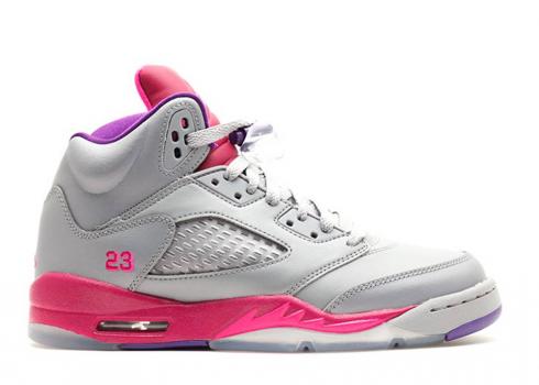 Air Jordan 5 Retro Gg Valentine's Day Pink Ion Gym Red 440892-605 ...