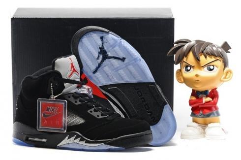 Nike Air Jordan 5 復古黑色金屬 DS 紅色 136027-010