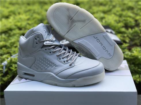 Nike Air Jordan V 5 Retro Herren-Basketballschuhe, Pure Platinum White, 881432-003