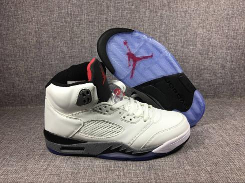 Nike Air Jordan V 5 Retro blanc ciment Chaussures de basket-ball pour hommes