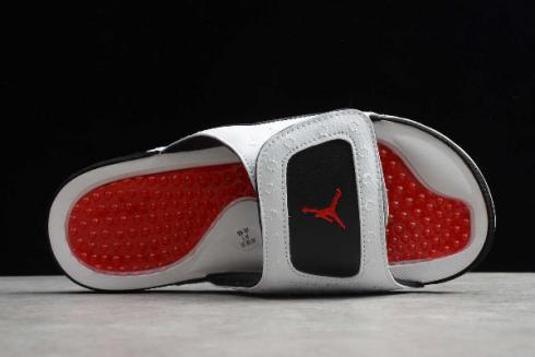 2020 Jordan Hydro 13 Retro Slide Beyaz Gerçek Kırmızı Siyah 684915 106,ayakkabı,spor ayakkabı