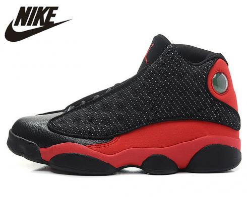 Air Jordan 13 Retro Black Red White Mens Basketball Shoes 414571-007