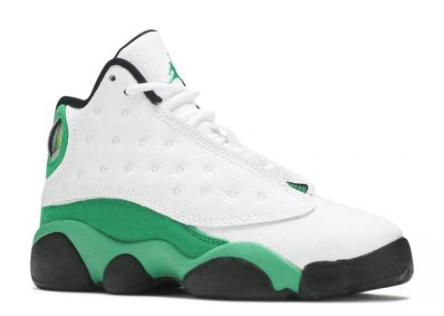 jordan 13 retro white lucky green
