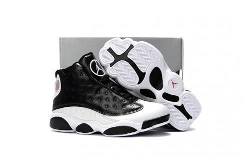 Nike Air Jordan 13 Kids Shoes Preto Branco Quente 888165-012
