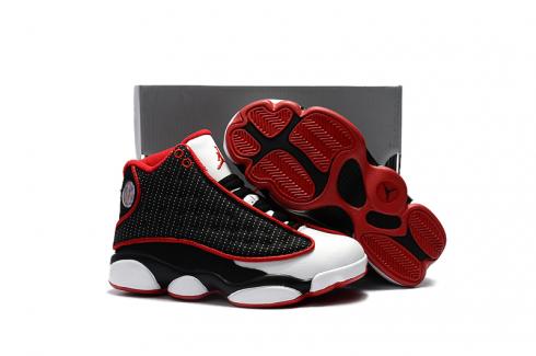 Sepatu Anak Nike Air Jordan 13 Hitam Putih Merah