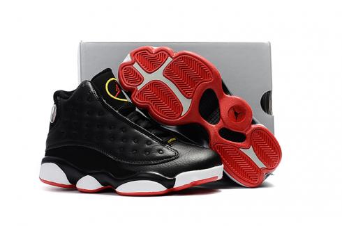 Nike Air Jordan 13 Zapatos para niños Negro Blanco Rojo Especial