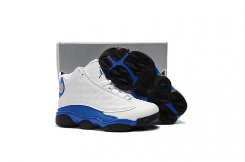 Buty Nike Air Jordan 13 Dziecięce Biały Niebieski Czarny