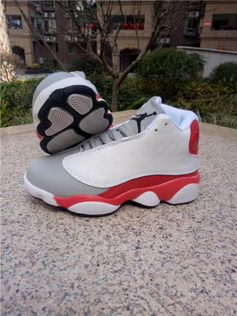 Nike Air Jordan 13 XIII GREY TOE สีเทาสีขาวสีแดง 414574-126