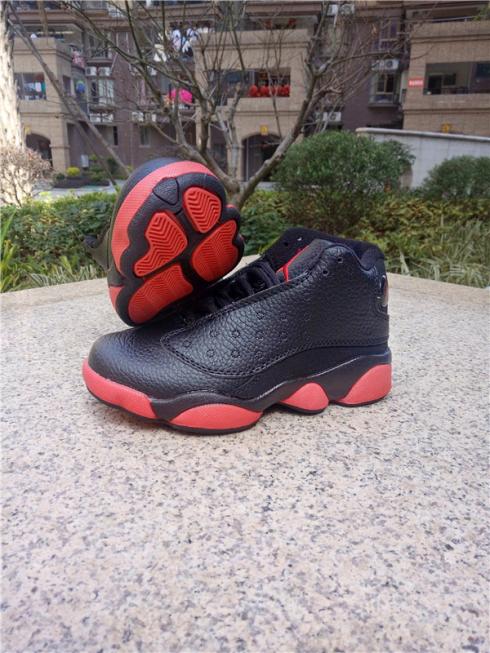 Nike Air Jordan 13 XIII 復古黑色健身房紅色兒童 414574-033