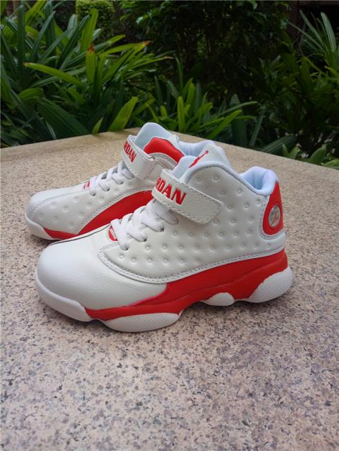 Nike Air Jordan XIII 13 børnesko hvid rød