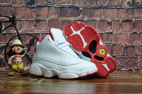 Nike Air Jordan XIII 13 Retro Kid Children Shoes New White Redr