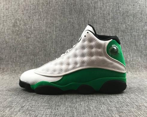 נעלי כדורסל של אייר ג'ורדן 13 גבוה לבן שחור ירוק DB6637-113