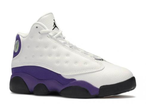 Air Jordan 13 Retro Ps Lakers Purple Court White Black 414575 105 Air