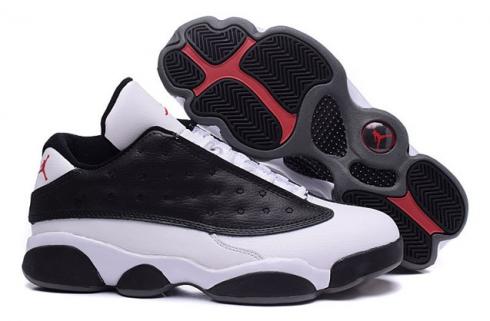 Nike Air Jordan XIII 13 Retro Low Men Shoes Preto Vermelho Branco 310810 104