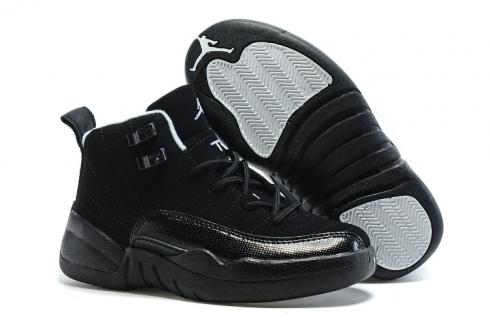 Sepatu Anak Nike Air Jordan XII 12 Anak Hitam All