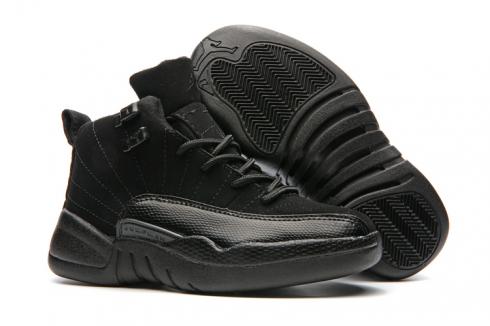 Nike Air Jordan XII 12 Kid Niños Zapatos Negro Todo nuevo