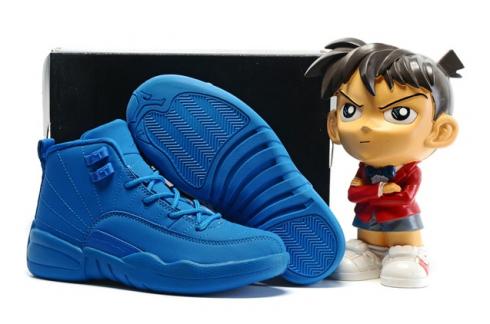 Nike Air Jordan XII 12 Retro Copii Pantofi Copii Albastru 130690
