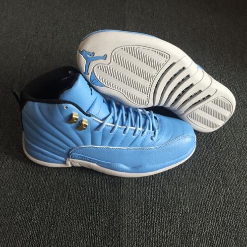 Nike Air Jordan XII 12 Retro Men Basketball Shoes Azul Cinza