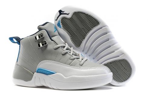 Nike Air Jordan XII 12 Retro Men Shoes Wolf Grey White Lagoon 130690-007