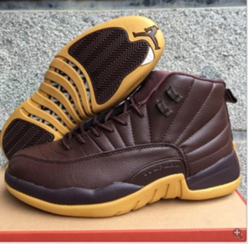 Nike Air Jordan XII 12 Retro Chocolate Brown Men Basketball Shoes