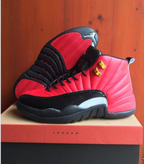 Nike Air Jordan XII 12 Retro rouge noir blanc hommes chaussures de basket