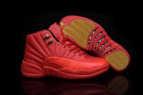 Nike Air Jordan XII Retro 12 Total Red Hombres Zapatillas de baloncesto Zapatos 130690