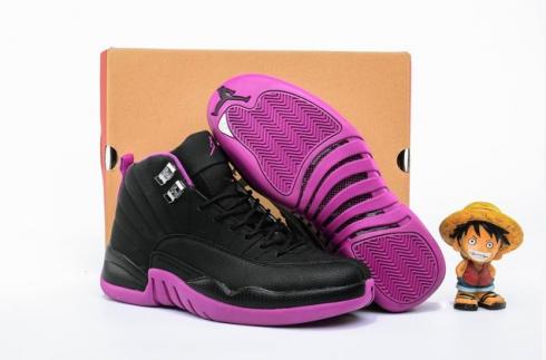 Sepatu Wanita Nike Air Jordan 12 XII Retro GG Hyper Violet Kings Ungu GS 510815-018