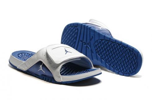 Nike Jordan Hydro XII Retro Hombres Sandalias Blanco Francés Azul Varsity Rojo 820265-107