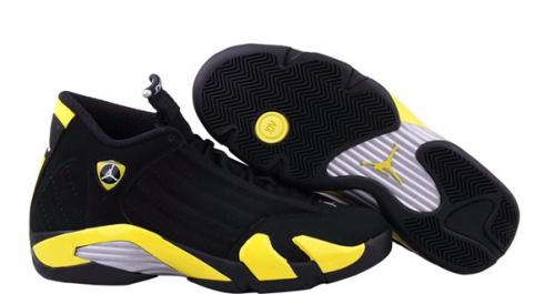 *<s>Buy </s>Nike Air Jordan 14 XIV Thunder Black Vibrant Yellow 487471 070<s>,shoes,sneakers.</s>
