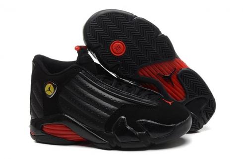Nike Air Jordan Retro 14 Last Shot Negro Rojo Zapatos de baloncesto 311832 010