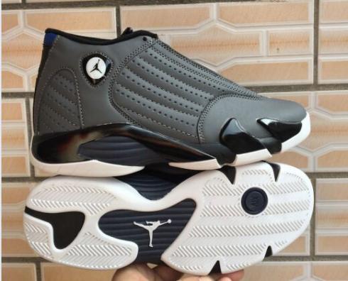 Nike Air Jordan XIV 14 復古男士籃球鞋狼灰黑色