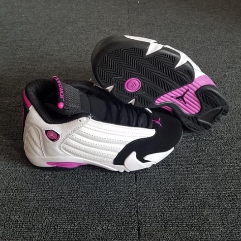 Nike Air Jordan XIV 14 Mujer Zapatos De Baloncesto Blanco Negro Púrpura