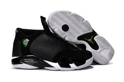 Nike Air Jordan 14 Retro XIV Low Preto Verde Homens Sapatos 807511