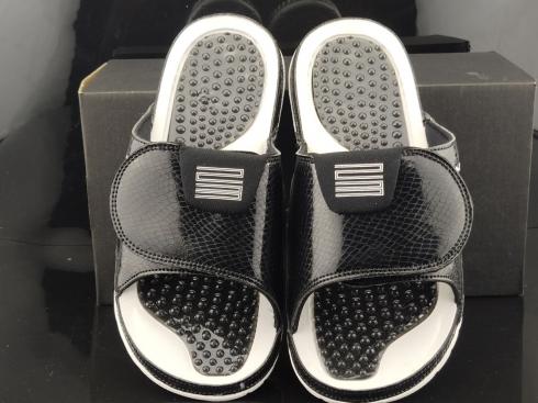 μαύρα λευκά παπούτσια Air Jordan Hydro 11 Retro Slides AA1336-011