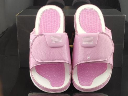 Sepatu Air Jordan Hydro 11 Retro Slides White Pink AA1336-601 Wanita