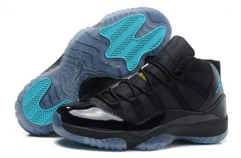 Nike Air Jordan Retro XI 11 Schwarz Gamma Blau Damen Schuhe 378038 006