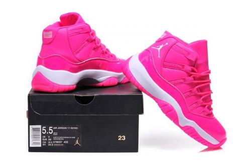 Женские туфли Nike Air Jordan Retro XI 11 Pink White 378038