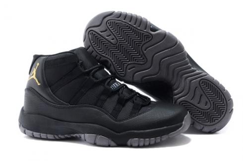Pantofi Nike Air Jordan XI 11 Retro Black Gold pentru bărbați 378037 007