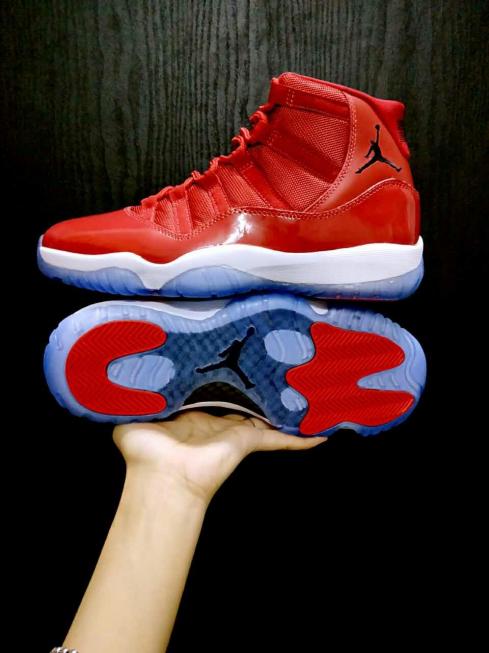 Nike Air Jordan XI 11 Retro Chaussures de basket-ball unisexe chinois rouge blanc
