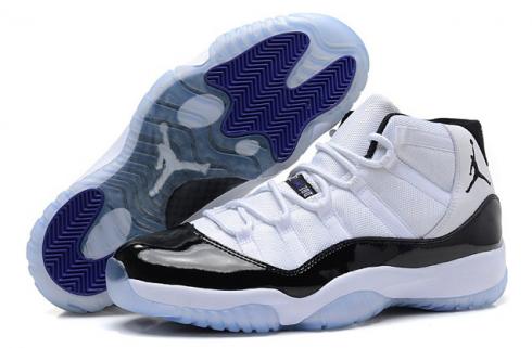 Nike Air Jordan XI 11 復古白色黑色 Concord 男鞋 378037 107