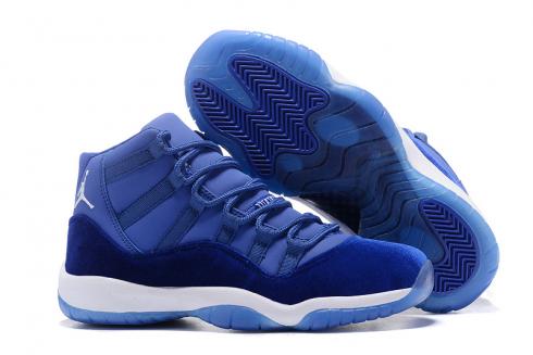 Sepatu Basket Pria Nike Air Jordan XI 11 Royal Blue White
