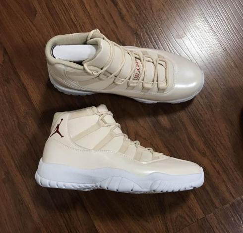 Nike Air Jordan XI Beach 11s Beige Blanc Hommes Chaussures de basket