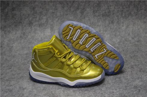 Nike Air Jordan XI 11 Retro Zapatos de baloncesto dorados de lujo