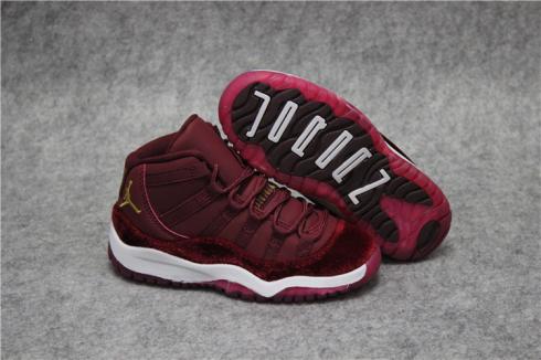 Nike Nike Jordan XI 11 Retro Heiress รองเท้าบาสเก็ตบอลกำมะหยี่สีแดง