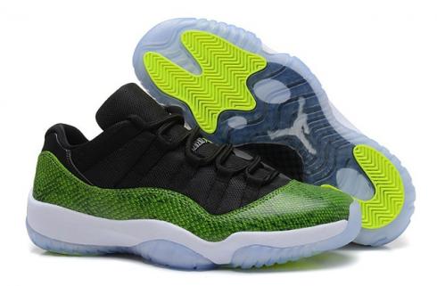 Nike Air Jordan 11 Retro Low Nero Nightshade Ice Volt Verde Snake OVO Supreme 528895 033