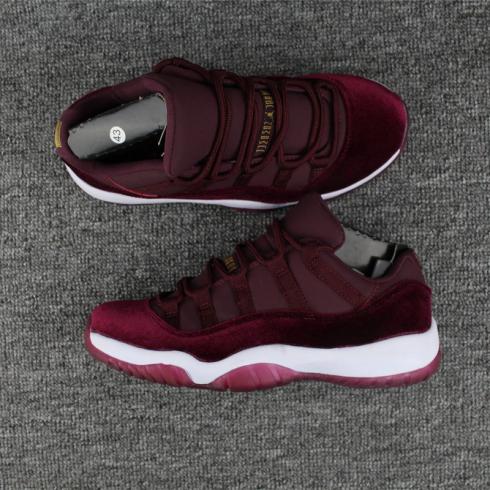 Взуття Nike Air Jordan Retro 11 XI Heiress red velvet Men Women 852625-650
